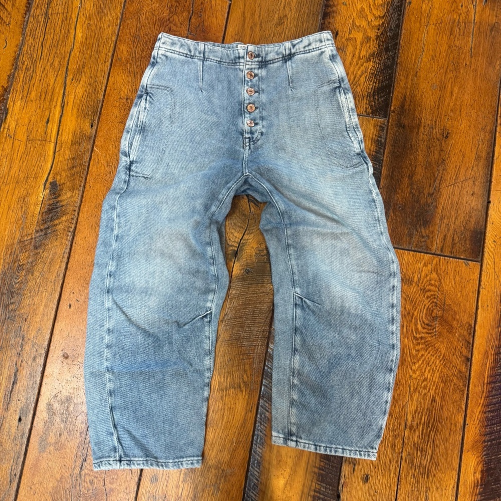 Free People Soft Barrel Jeans